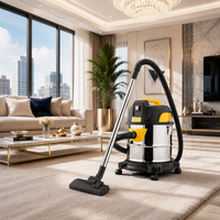 Aspirateur portatif électrique commercial GR25LA 1600W en acier inoxydable pour voiture, extérieur, hôtel, garage, usage domestique