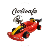 Bateau gonflable de course en PVC robuste avec volant et porte-gobelets, pour 1 personne, pour piscine et plage, personnalisable