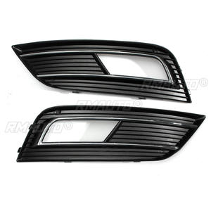 Par de Rejillas para Faros Antiniebla Delanteros Izquierdo y Derecho para Audi A4 B8 Facelift 2012 2013 2014 2015 Negro Mate con Cromado - Product Image 2