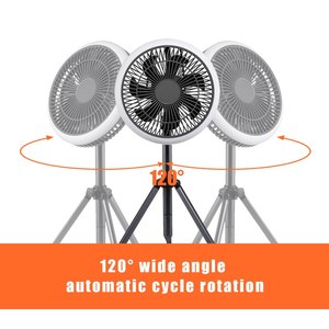10000MAh Thông Minh Cắm Trại Fan Ứng Dụng Điều Khiển Với Đèn USB Có Thể Sạc Lại Điện Tripod Fan Quạt Trần Di Động Máy Tính Để Bàn Làm Mát Không Khí - Product Image 6