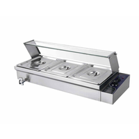 Bain-marie commercial de table BSB-5 avec 5 plateaux chauffants pour aliments, équipement de cuisson