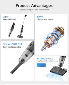 Nouvelle conception <span class=keywords><strong>Aspirateur</strong></span> à main 600W pour salon, hôtel, bureau, avec cordon <span class=keywords><strong>d</strong></span>'alimentation - Product Image 3