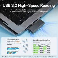 Adaptor USB 3.0 Tipe-C OTG Kecepatan Tinggi Plug and Play Konektor U Disk Paduan Seng Baru Garansi 2 Tahun