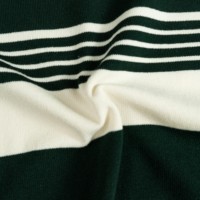 Vente en gros d'AiNear Tops personnalisés OEM et ODM avec logo personnalisé Pull à manches courtes et col rond Pull en coton tricoté à rayures pour hommes
