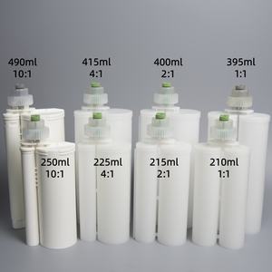 Cartouche d'adhésif époxy PP PBT double composant AB <span class=keywords><strong>1</strong></span>:<span class=keywords><strong>1</strong></span> <span class=keywords><strong>2</strong></span>:<span class=keywords><strong>1</strong></span> 4:<span class=keywords><strong>1</strong></span> 10:<span class=keywords><strong>1</strong></span> 50ml 75ml 200ml 400ml vide pour distribution, type C F, en plastique - Product Image 5