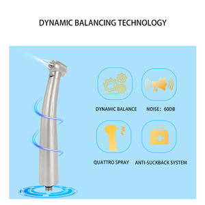 Turbina de aire de alta velocidad, pieza de mano, conexión de acoplamiento N, silla <span class=keywords><strong>dental</strong></span>, Cartucho de rodamientos de cerámica, 2 uds. - Product Image 4