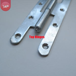 Charnières en acier S11025 SN à tête large pour portes intérieures, 4 trous, pointe à bille grande, pour salle de bain et cuisine, finition zinc blanc - Product Image 2