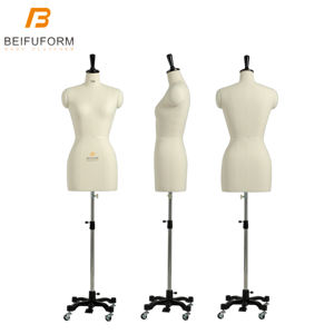 BEIFUFORM Mannequin de couture professionnel <span class=keywords><strong>mannequins</strong></span> féminins femmes demi-corps robe forme japonais taille Standard 11A grande hanche - Product Image 3