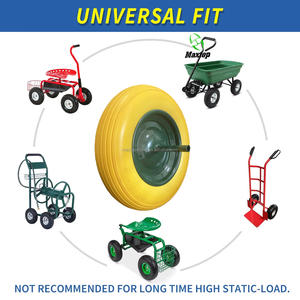 Haute qualité 14 pouces polyuréthane Pu mousse rempli plat <span class=keywords><strong>roues</strong></span> libres 350-8 roue <span class=keywords><strong>brouette</strong></span> pneu 3.50-8 pour main camion <span class=keywords><strong>brouette</strong></span> - Product Image 6