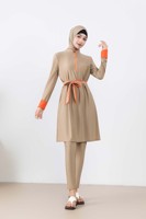 Maillot de bain musulman pour femmes, burkini modeste à couverture intégrale, avec logo personnalisé OEM, pour la plage et la piscine