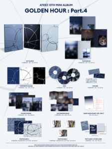 ATEEZ GOLDEN HOUR Parte 4 Versión A, Photobook de ATEEZ, Álbum de Historias K-pop con CD Musical - Product Image 2