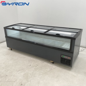 Commercial Large-capacity Combination Island Cabinet Island-style Sliding Glass Door Freezer Equipment SD Glass Door Island - Product Image 3