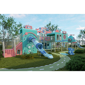 Équipement <span class=keywords><strong>de</strong></span> terrain <span class=keywords><strong>de</strong></span> jeu extérieur commercial personnalisable du fabricant chinois Ensembles <span class=keywords><strong>de</strong></span> jeu amusants sûrs Vente-Thèm - Product Image 6