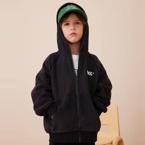 Nouvelle Veste Polaire à Capuche pour Garçons, Hiver Automne, Blouson Chaud <span class=keywords><strong>Zippé</strong></span> pour Enfants, Manteau d'Hiver Brodé Lettres pour Grands Garçons - Product Image 1
