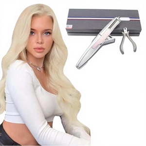 Kit de Herramientas para Extensiones de Cabello 6D de Segunda Generación, Uso Doméstico, Extensiones Ocultas Sin Rastro, Cinco Mechones en Fila - Product Image 3