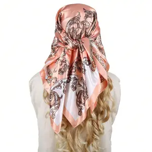 Factory Sale Plain Hijab Tassel Women Summer silk satin Voile Muslim Scarf Hijabs Manufacture
