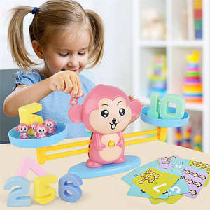 ของเล่นคณิตศาสตร์ ตุ๊กตาลิงดิจิทัล ชั้งชั่งน้ำหนัก ของเล่นเสริมทักษะการเรียนรู้ตัวเลข สำหรับเด็ก อนุบาล ของเล่นเสริมพัฒนาการ ชั้นชั่งน้ำหนักดิจิทัลรูปสัตว์ - Product Image 5