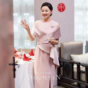 <span class=keywords><strong>Robe</strong></span> <span class=keywords><strong>de</strong></span> mariée occidentale <span class=keywords><strong>pour</strong></span> maman, nouveau style coréen, élégante, jeune <span class=keywords><strong>belle</strong></span>-<span class=keywords><strong>mère</strong></span>, costume cheongsam - Product Image 4