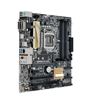 Carte mère de bureau ASUS B150M-PLUS ATX B150 Intel avec 4 emplacements DDR4 pour RAM, prise en charge des processeurs de 6e/7e génération I3/I5/I7, SATA 64 Go, ports VGA DVI HDMI