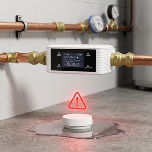 Detector Inteligente de Fugas de Agua, Apagado Automático para la Seguridad Familiar con Pantalla LCD Clara que Ofrece Parámetros de Detección Intuitivos - Product Image 3