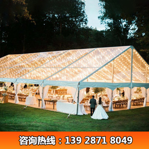 Tente de mariage en alliage d'aluminium 500 m² Chapiteau transparent extérieur Construction modulaire quatre saisons Imperméable - Product Image 5