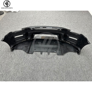 Pare-chocs avant de remplacement style Nismo en fibre de carbone partielle brillante à tissage sergé avec lèvre avant, kit carrosserie pour GT-R R35 2008-2016 - Product Image 6