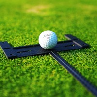 SwingPerfect Golf Carbonfaser H-Tool 3-teiliges Set: Erhöhter Putterkopf, Ausrichtungshilfen, Startlinien- und Square-Face-Trainer