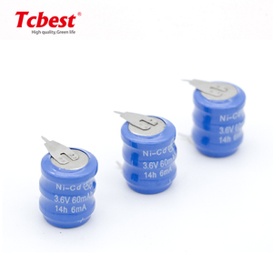 Pin Sạc <span class=keywords><strong>Ni</strong></span>-<span class=keywords><strong>Cd</strong></span> 3.6V 60MAh Pin NiCD Với Chân Hàn Cho Tai Nghe Không Dây - Product Image 4