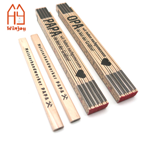 Juego de Regla Plegable de Madera y Lápiz de Carpintero - Regalo Perfecto <span class=keywords><strong>para</strong></span> el Día del Padre <span class=keywords><strong>para</strong></span> Padres Entusiastas del Bricolaje, Impresión de Logotipo OEM - Product Image 1