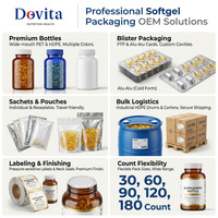 Gélules de CoQ10 ODM 300mg à Libération Liposomale pour la Santé Cardiaque, la Production d'Énergie Mitochondriale, le Renforcement Immunitaire, Certifié Halal, 90 Gélules