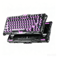 Clavier de jeu filaire GravaStar Mercury V75 Lite 75% à effet Hall 8K Hz 0,01 mm RT RGB Hot Swappable pour PC Esports
