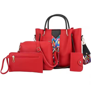 New arrival high quality pu <b>handbags</b> 4pcs in 1 set fashion ladies <b>handbag</b> women bag set <b>big</b> capacity shoulder crossbody bag - Product Image 2