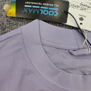 Camiseta transpirable Coolmax reciclada 150gsm peso ligero 100% PET poliéster absorción activa función de uso diario Camisetas básicas - Product Image 5