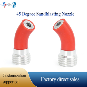 Ugello per Sabbiatura ad Alta Pressione Tipo Banana a 45 Gradi in Carburo di Boro Ceramico per Rimozione Ruggine <span class=keywords><strong>YS</strong></span> - Product Image 3