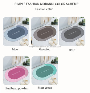 Alfombrilla de baño <span class=keywords><strong>antideslizante</strong></span> para <span class=keywords><strong>bañera</strong></span>, <span class=keywords><strong>Alfombra</strong></span> de goma con absorción de agua de diatomita, Oval, lavable - Product Image 6