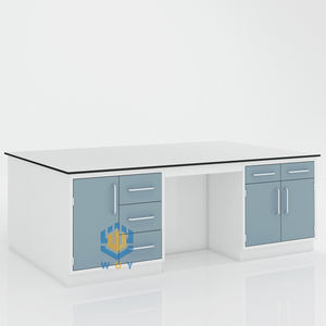 OEM banco di laboratorio workstation metallo laboratorio armadi case e controsoffitti in acciaio laboratorio mobili banco da lavoro - Product Image 3