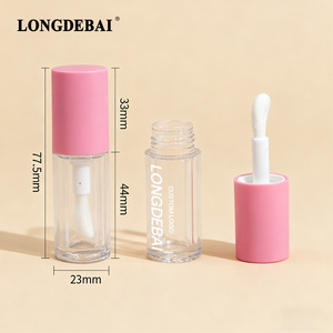 Tubos Vacíos Personalizables para Brillo Labial, Transparentes, Rosados, Circulares, de 3ml, 5ml, 6ml y 10ml, con Caja y Logotipo - Product Image 5