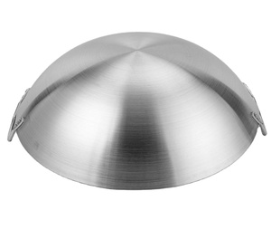 Poêle <span class=keywords><strong>Wok</strong></span> 201 en acier inoxydable fiable habilement fabriquée sans danger pour la cuisson à gaz pour la cuisine chinoise pour les hôtels à usage domestique - Product Image 2