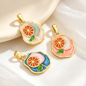 Pendentifs en émail HD891 style rétro, motifs mignons : Nuage, Ange, Tarot, <span class=keywords><strong>Visage</strong></span> <span class=keywords><strong>de</strong></span> Lune, Tranche d'Orange, Fleur <span class=keywords><strong>de</strong></span> Rose – Breloques pour la création <span class=keywords><strong>de</strong></span> <span class=keywords><strong>bijoux</strong></span> DIY - Product Image 4