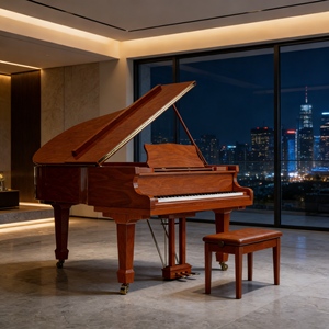 Piano acoustique italien Bari de luxe artisanal en gros pour la décoration et la musique à domicile ou en villa – Design compact et portable - Product Image 5