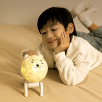 USB LED máquina recargable perro atmósfera estrella proyector para niños luz nocturna