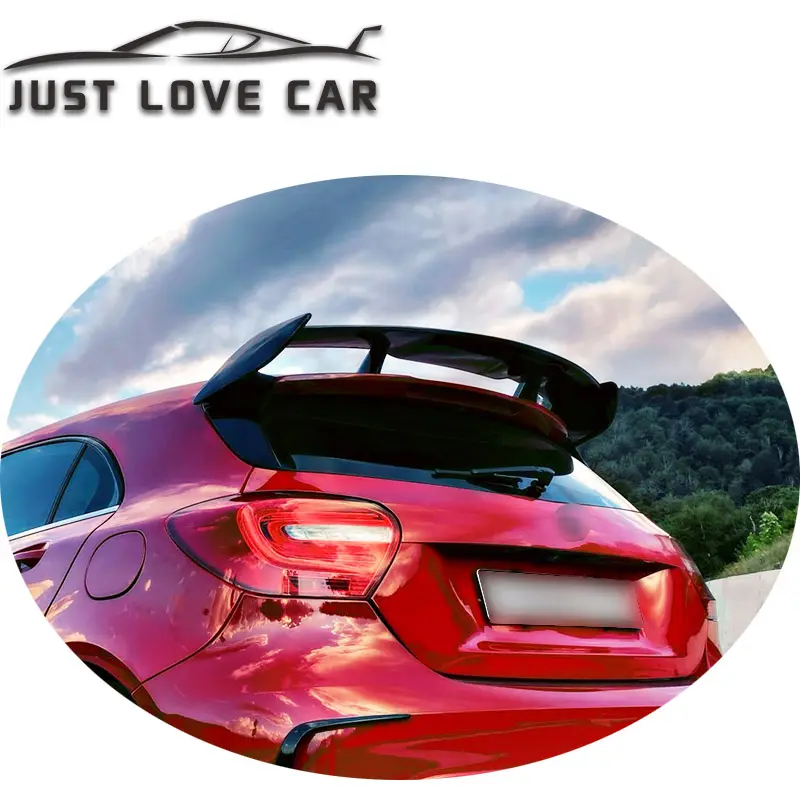 JUSTLOVECAR المفسد ل 2013 2014 2015 مرسيدس بنز W176 هاتشباك ABS سيارة الجذع الخلفية المفسد الجناح الشفاه 2016 2017 2018