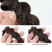 Premium fait à la main synthétique papillon tressé bandeau cheveux perruques tressé bandeau Style bohème femmes coiffure perruque couvre-chef