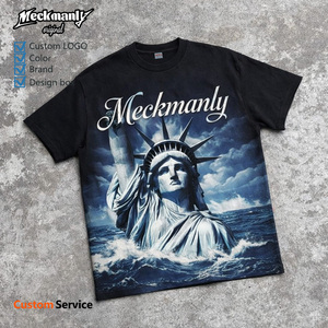 Camiseta Meckmanly para Hombre, Estampado de Esfinge Egipcia Verde, Manga Corta, Cuello Redondo, Corte Regular, Estilo Casual, Impresión Digital - Product Image 5