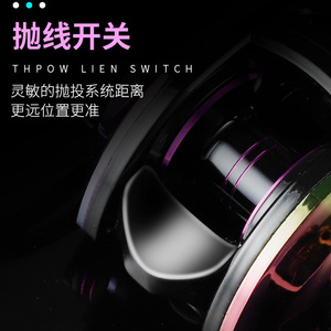 รอกเบทคาสติ้ง ด้ามจับ EVA หลายสี น้ำหนักเบา 216 กรัม ออกแบบมาเพื่อการตกปลา - Product Image 4