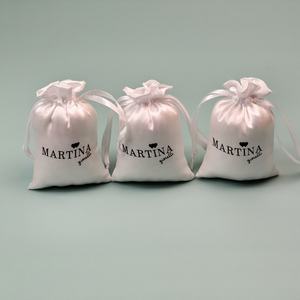 Pochette à cordon personnalisée avec logo, emballage cadeau, emballage pour bijoux, sac à cordon en satin - Product Image 3
