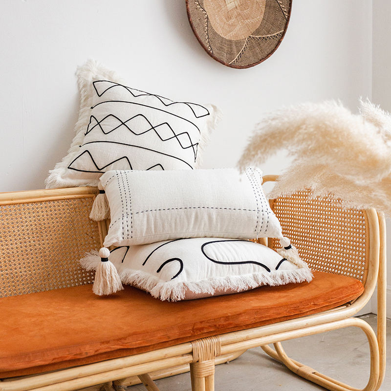 Custom Made Boho Style Sofa Cushion Covers Super Soft