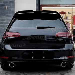Aileron de toit arrière noir / aspect carbone pour Volkswagen VW MK7 GOLF 7 / 7.5 / R 2014-2019 Spoiler arrière Styling automobile - Product Image 6