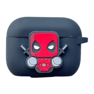 เคสหูฟังลายการ์ตูนเดดพูลสำหรับ <span class=keywords><strong>iPhone</strong></span> <span class=keywords><strong>14</strong></span> 2024  ซิลิโคนกันกระแทกพร้อมพวงกุญแจ - Product Image 5