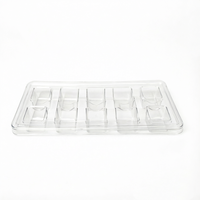 Boîte de présentation transparente en plastique avec couvercle pour biscuits, pâtisseries élégantes, muffins et produits de boulangerie